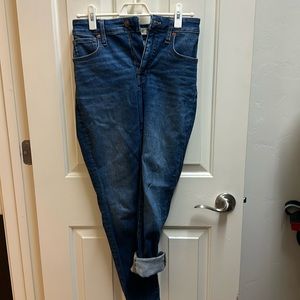 Madewell Curvy High rise skinny Jean (blue denim)